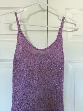 White Fox Boutique Lavender Purple Knit Midi Dress